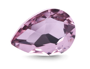 Precious jewel on white background