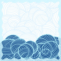 Vector abstract shapes greeteng card background