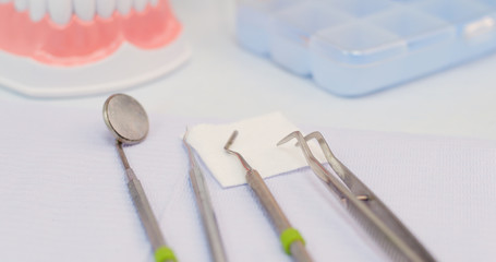 Dental tool in clinic