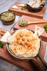  Hummus seasoned with paprika