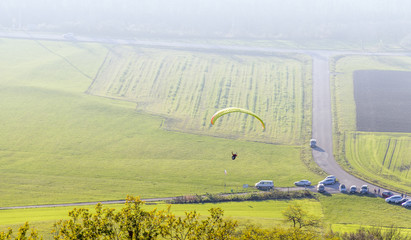 high angle paragliding scenery © PRILL Mediendesign