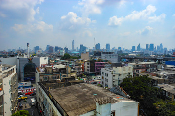 Fototapeta premium タイの都市、遠景