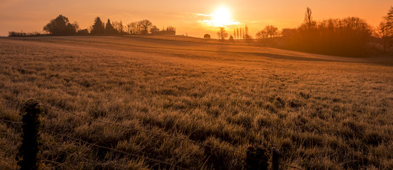 Landscape scene in winter, France