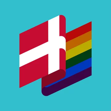 Denmark LGBT flag. Danish Symbol of tolerant. Gay sign rainbow Stock Vector  | Adobe Stock
