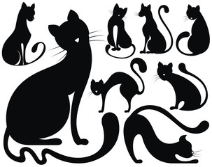 Cats vector collection