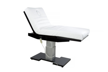 cosmetic armchair artificial leather electric folding drive wheel console frame headrest massage...