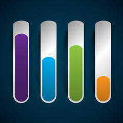 Business abstract status bars, vector.