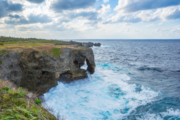 Fototapeta premium Cape Manzamo in Okinawa Island, Japan