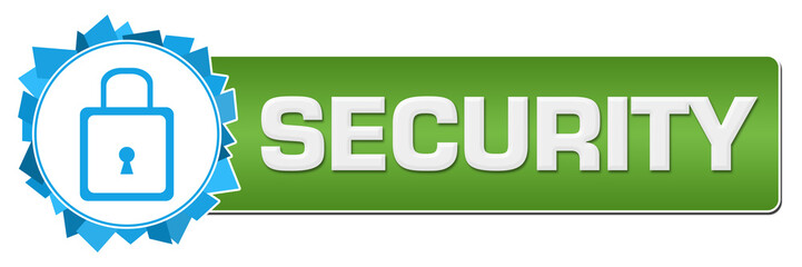 Security Blue Green Random Shapes Circle Bar 