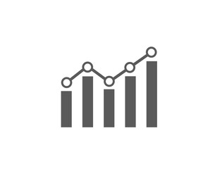 Modern Business Statistics Diagram symbol, icon