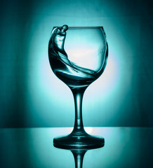water and glass