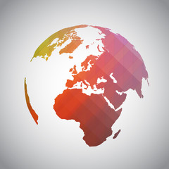 Colorful abstract world symbol