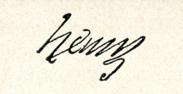 Autograph of Henry III of France (from Spamers Illustrierte Weltgeschichte, 1894, 5[1], 663)
