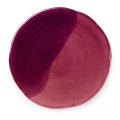 Empty blank dish Top view isolated on a white background