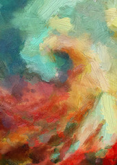 Abstract texture background. Digital design painting impressionism artwork. Hand drawn artistic pattern. Modern art. Good for printed pictures, postcards, posters or wallpapers and textile printing.