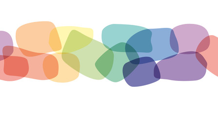 Digital painting. Abstract geometric colorful vector banner and background. Stones in rainbow