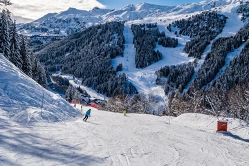 Deurstickers Wintersport in the French Alpes © Ben