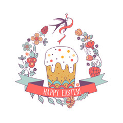 Happy Easter! Vector illustration