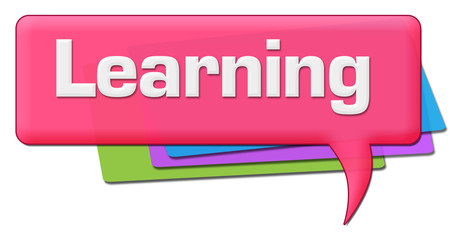 Learning Pink Colorful Comment Symbol 