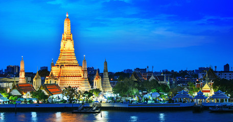 Wat Arun Ratchawararam, a Buddhist temple in Bangkok, Thailand