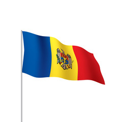 Moldova flag, vector illustration