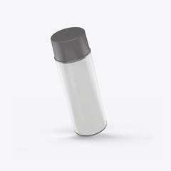 3d render of a can on a white background