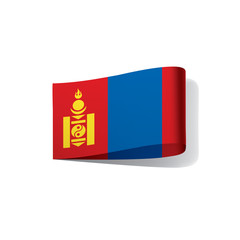 Mongolia flag, vector illustration