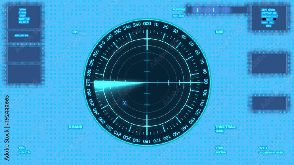 Aufkleber futuristic user interface isolated on transparent background.radar with target on map. hud