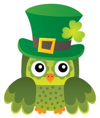 St Patricks Day theme with owl image 1