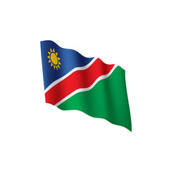 Namibia flag, vector illustration