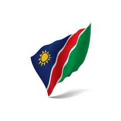 Namibia flag, vector illustration