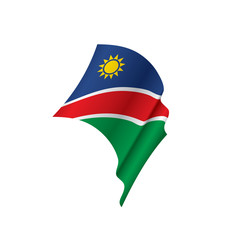 Namibia flag, vector illustration