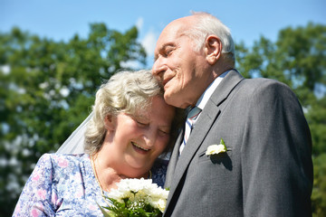 50 anniversary of wedding couple photo