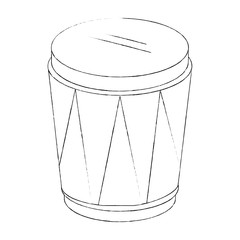 tropical drum instrument icon vector illustration design