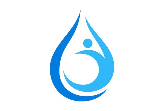 water life abstract logo