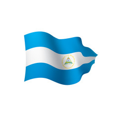Nicaragua flag, vector illustration