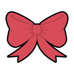 cute bowntie decorative icon vector illustration design