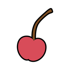 fresh cherry isolated icon vector illustration design