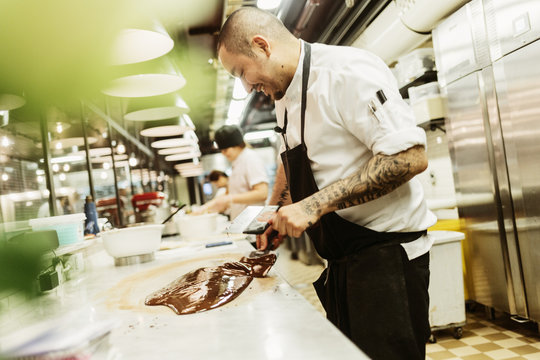 Chef in kitchen