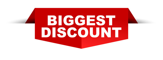 banner biggest discount