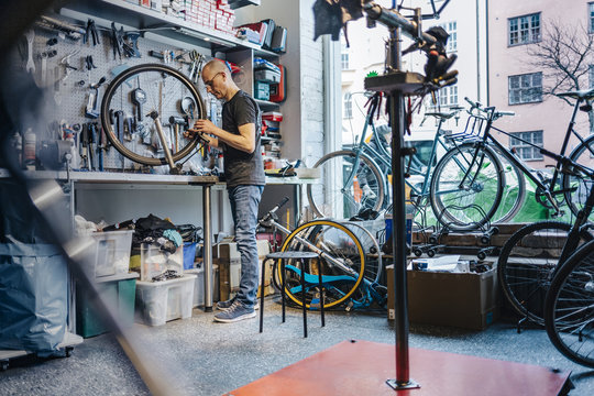 Small business owner of bicycle store
