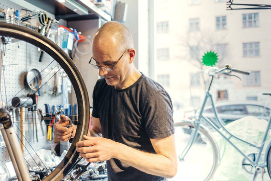 Small business owner of bicycle store
