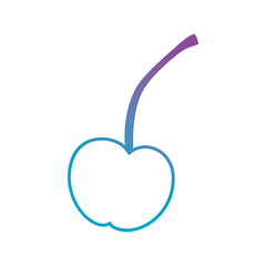 fresh cherry isolated icon vector illustration design