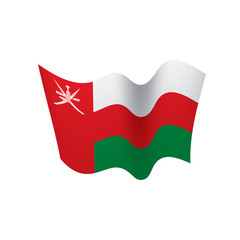 Oman flag, vector illustration