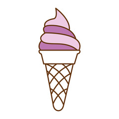 delicious ice cream icon vector illustration design