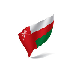 Oman flag, vector illustration