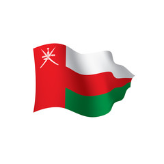 Oman flag, vector illustration