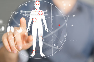 health care - Medicine doctor hand working with modern computer interface