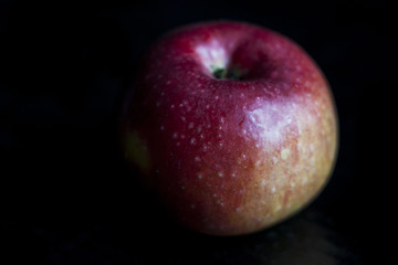 Juicy apples. On the table.