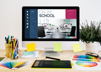 stationery desktop online school